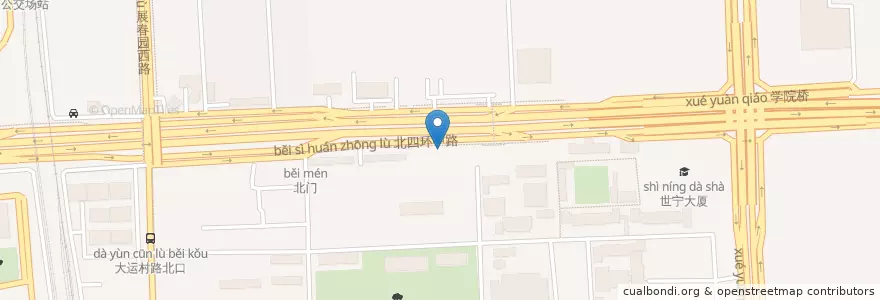 Mapa de ubicacion de 婺源小镇江西菜 en 中国, 北京市, 河北省, 海淀区.