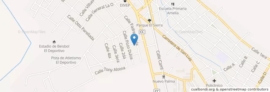 Mapa de ubicacion de Tribunal Municipal de Justicia en Kuba, Santiago De Cuba, Palma Soriano, Ciudad De Palma Soriano.