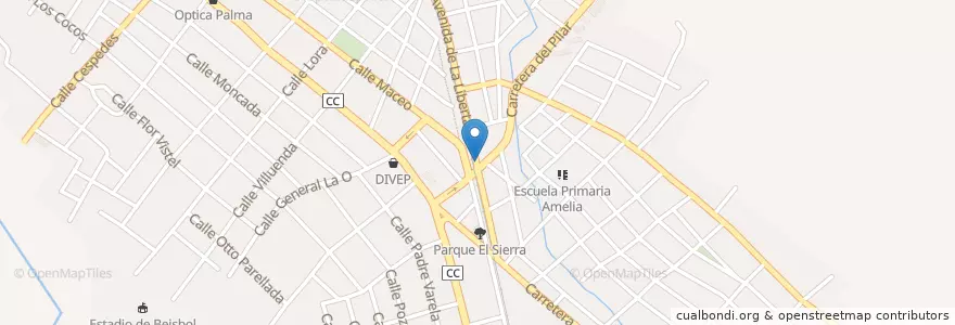 Mapa de ubicacion de Escuela Especial Elsy Mancebo en كوبا, Santiago De Cuba, Palma Soriano, Ciudad De Palma Soriano.