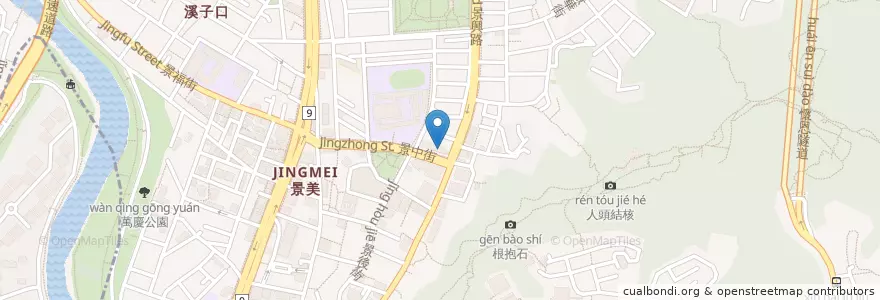 Mapa de ubicacion de 吉美一文理補習班 en 臺灣, 新北市, 臺北市, 文山區.