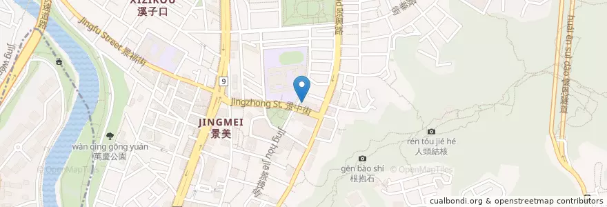 Mapa de ubicacion de 泰珍寶 en 台湾, 新北市, 台北市, 文山区.