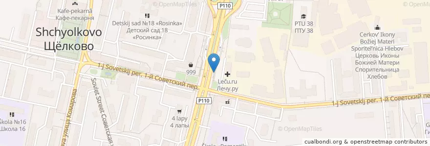 Mapa de ubicacion de Стардог!s en Rusia, Центральный Федеральный Округ, Московская Область, Городской Округ Щёлково.