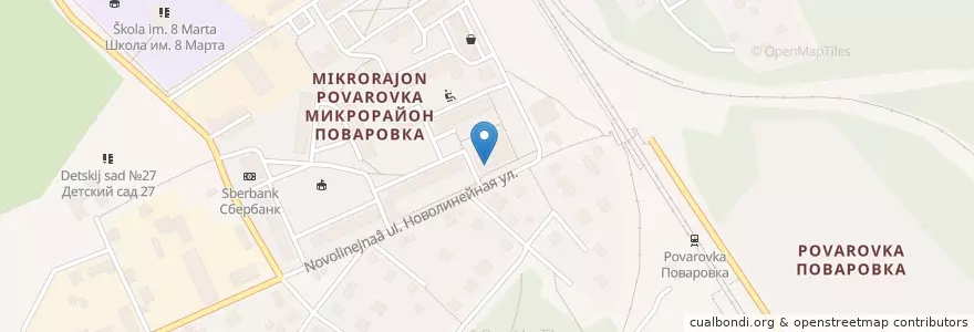Mapa de ubicacion de Поваровская городская библиотека en Russia, Central Federal District, Moscow Oblast, Solnechnogorsky District.