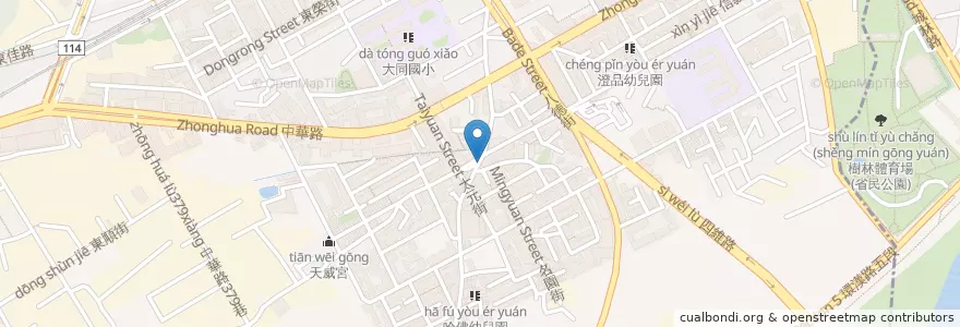 Mapa de ubicacion de 茶寶鬆餅屋 en 臺灣, 新北市, 樹林區.