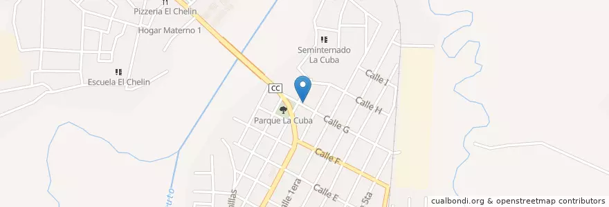 Mapa de ubicacion de Cafeteria La Cuba en Куба, Сантьяго-Де-Куба, Palma Soriano, Ciudad De Palma Soriano.