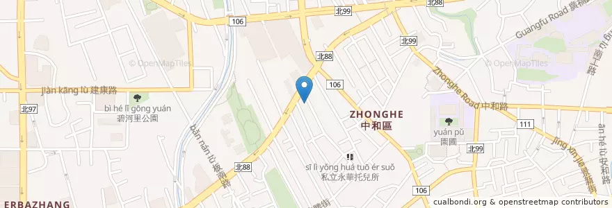 Mapa de ubicacion de 新立定食屋 en Taïwan, Nouveau Taipei, Chungho.