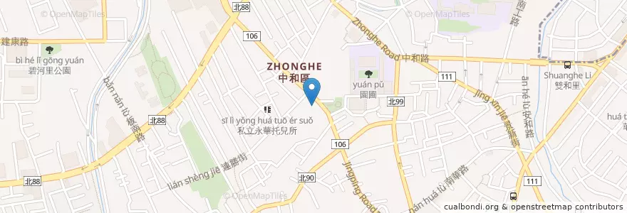 Mapa de ubicacion de 福隆鄉野便當 en 臺灣, 新北市, 中和區.
