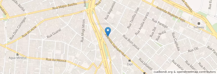 Mapa de ubicacion de Drogaria Moretti en Brezilya, Güneydoğu Bölgesi, Сан Паулу, Região Geográfica Intermediária De São Paulo, Região Metropolitana De São Paulo, Região Imediata De São Paulo, Сан Паулу.