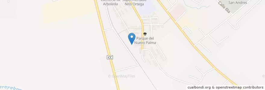 Mapa de ubicacion de Consultorio Medico Nito 7 en کوبا, Santiago De Cuba, Palma Soriano, Ciudad De Palma Soriano.