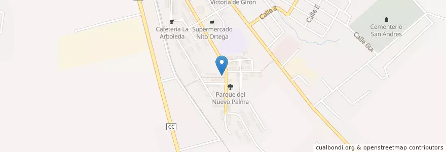 Mapa de ubicacion de Consultorio Medico Nito 8 en کوبا, Santiago De Cuba, Palma Soriano, Ciudad De Palma Soriano.