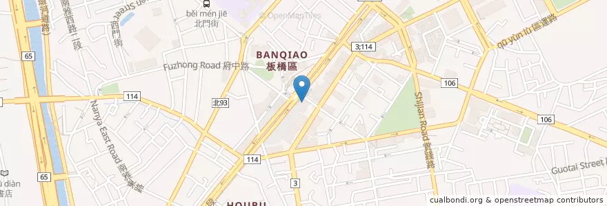Mapa de ubicacion de 1973繼光香香雞 en Taiwan, 新北市, 板橋區.