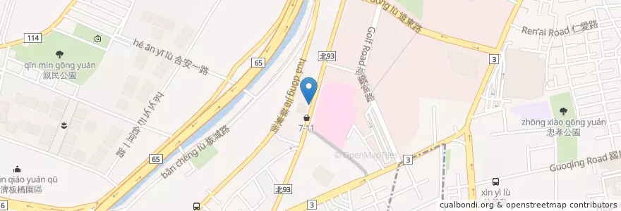 Mapa de ubicacion de 限時信筒 en Тайвань, Новый Тайбэй, 板橋區.