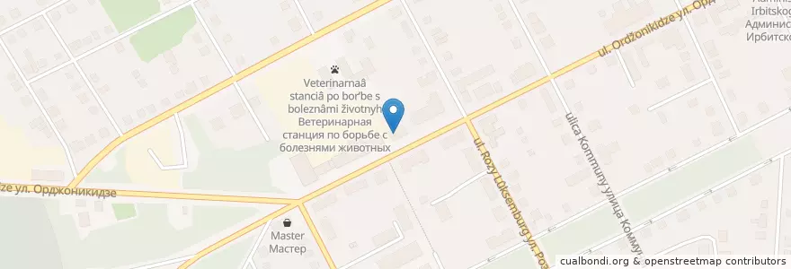 Mapa de ubicacion de Beaver 13/71 Club en Russland, Föderationskreis Ural, Oblast Swerdlowsk, Восточный Управленческий Округ, Городской Округ Ирбитское, Городской Округ Ирбит.