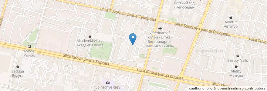 Mapa de ubicacion de Молочная кухня en 俄罗斯/俄羅斯, Центральный Федеральный Округ, 卡卢加州, Городской Округ Калуга.