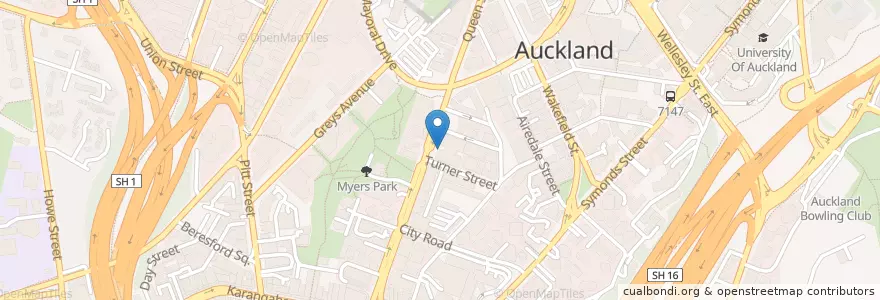 Mapa de ubicacion de Netcentral en Nouvelle-Zélande, Auckland, Waitematā.