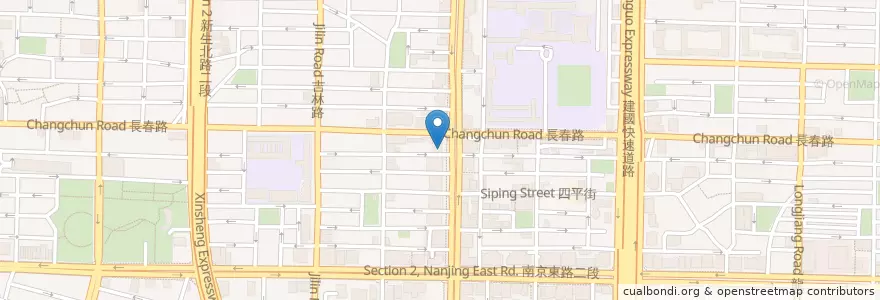 Mapa de ubicacion de 兆豐國際商業銀行 en 臺灣, 新北市, 臺北市, 中山區.