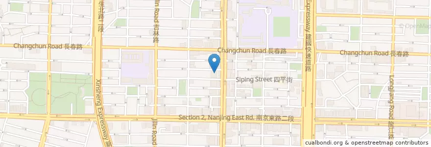 Mapa de ubicacion de 名亨酒店 en Taiwan, Nuova Taipei, Taipei, Distretto Di Zhongshan.