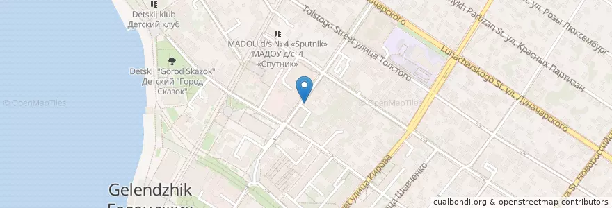 Mapa de ubicacion de Центральное en Russie, District Fédéral Du Sud, Kraï De Krasnodar, Городской Округ Геленджик.