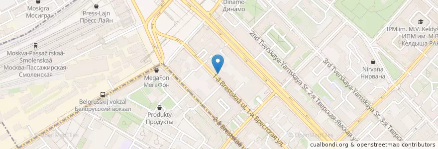 Mapa de ubicacion de Square en Russia, Distretto Federale Centrale, Москва, Центральный Административный Округ, Тверской Район.