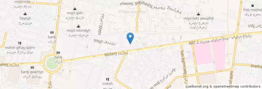 Mapa de ubicacion de مسجد سعادت en Иран, Тегеран, شهرستان تهران, Тегеран, بخش مرکزی شهرستان تهران.