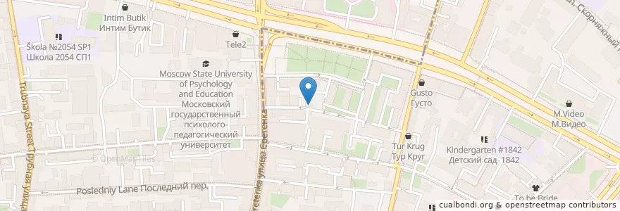 Mapa de ubicacion de IMHO en Russie, District Fédéral Central, Moscou, Центральный Административный Округ, Красносельский Район, Мещанский Район.
