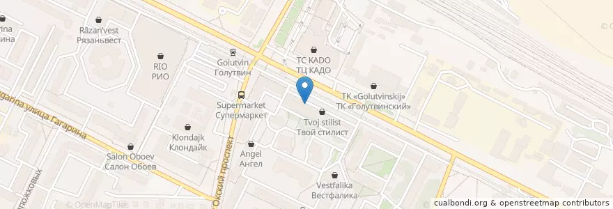 Mapa de ubicacion de Коломенский компьютерный центр en Rusland, Centraal Federaal District, Oblast Moskou, Коломенский Городской Округ.
