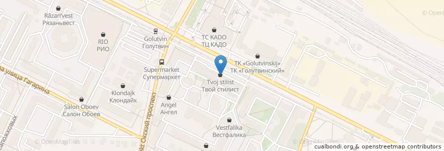 Mapa de ubicacion de Современная стоматология en Russland, Föderationskreis Zentralrussland, Oblast Moskau, Коломенский Городской Округ.