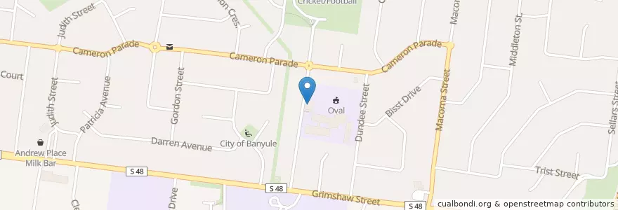 Mapa de ubicacion de Steve Brittain Performing Arts and Physical Education en Австралия, Виктория, City Of Banyule.