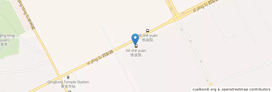 Mapa de ubicacion de 铁设院 en 中国, 陕西省, 西安市, 雁塔区 (Yanta).