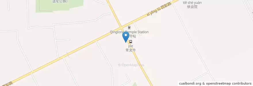 Mapa de ubicacion de 青龙寺 en چین, شاآنشی, 西安市, 雁塔区 (Yanta).