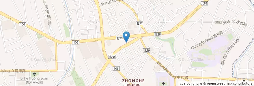 Mapa de ubicacion de 唰嘴啤酒海鮮餐廳 en Taiwan, New Taipei, Zhonghe District.
