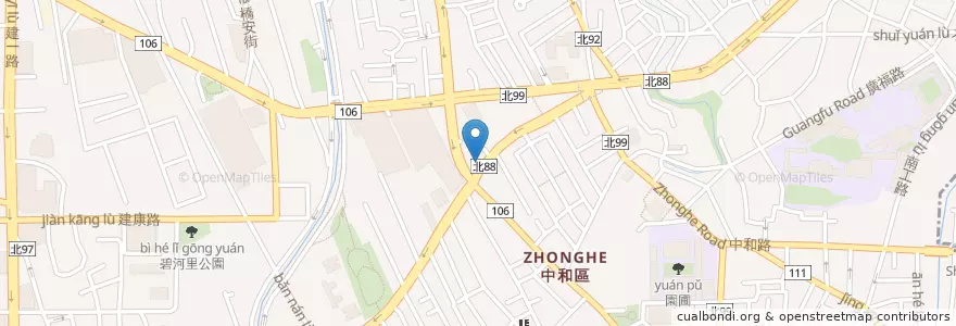 Mapa de ubicacion de 智上牙醫診所 en Taiwan, New Taipei, Zhonghe District.