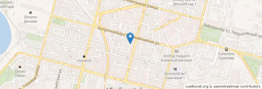 Mapa de ubicacion de Столовая en Rusia, Дальневосточный Федеральный Округ, Приморский Край, Владивостокский Городской Округ.