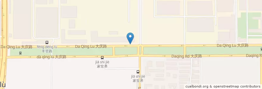 Mapa de ubicacion de 家世界 en 中国, 陕西省, 西安市, 莲湖区.
