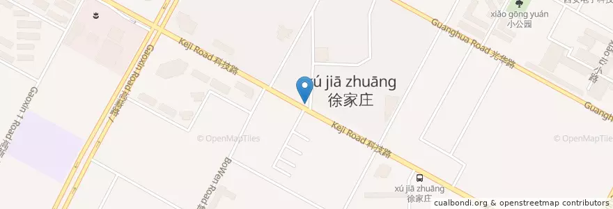 Mapa de ubicacion de 科技路小区 en 中国, 陕西省, 西安市, 雁塔区.