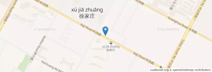 Mapa de ubicacion de 徐家庄 en 中国, 陝西省, 西安市, 雁塔区 (Yanta).