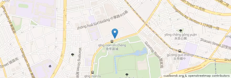 Mapa de ubicacion de 摩斯漢堡 en Тайвань, Новый Тайбэй, Тайбэй, 萬華區.