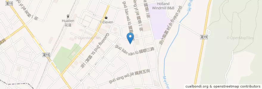 Mapa de ubicacion de 牛排館 en 台湾, 台湾省, 花蓮県, 花蓮市.