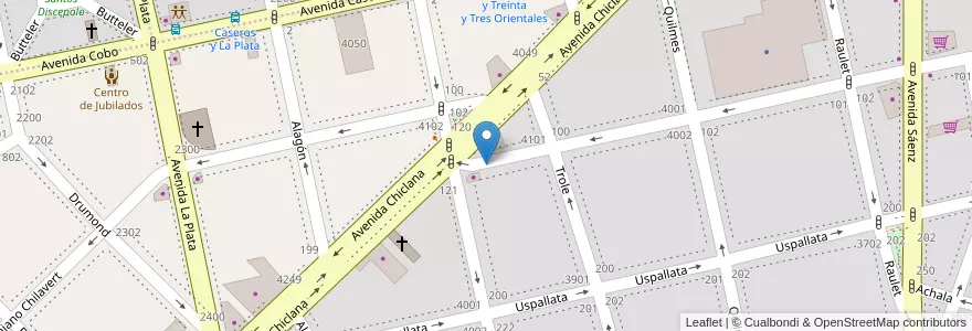 Mapa de ubicacion de 343 - Pomar en Argentine, Ciudad Autónoma De Buenos Aires, Comuna 4, Buenos Aires.