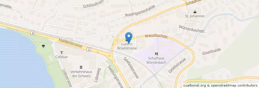 Mapa de ubicacion de Sportcenter Smash en Switzerland, Luzern, Luzern.
