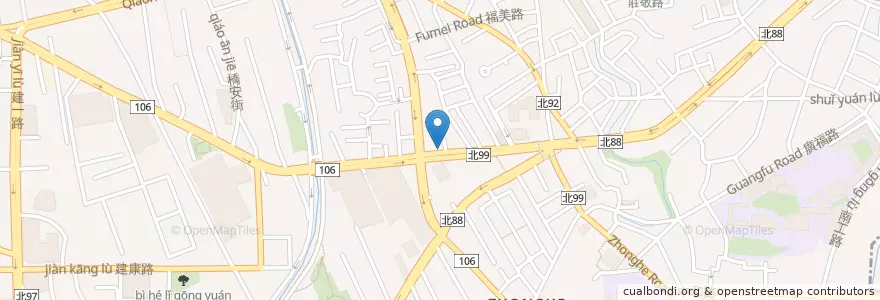 Mapa de ubicacion de 郭長界診所 en تايوان, تايبيه الجديدة, 中和區.