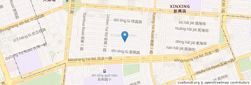 Mapa de ubicacion de Smokey Joe's en Taiwan, Kaohsiung, 新興區.