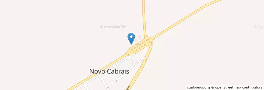 Mapa de ubicacion de Rodoviária de Novo Cabrais en البَرَازِيل, المنطقة الجنوبية, ريو غراندي دو سول, Região Geográfica Intermediária De Santa Maria, Região Geográfica Imediata De Cachoeira Do Sul, Novo Cabrais.