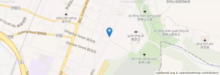 Mapa de ubicacion de 正牌米糕莊 en 臺灣, 臺中市, 清水區.