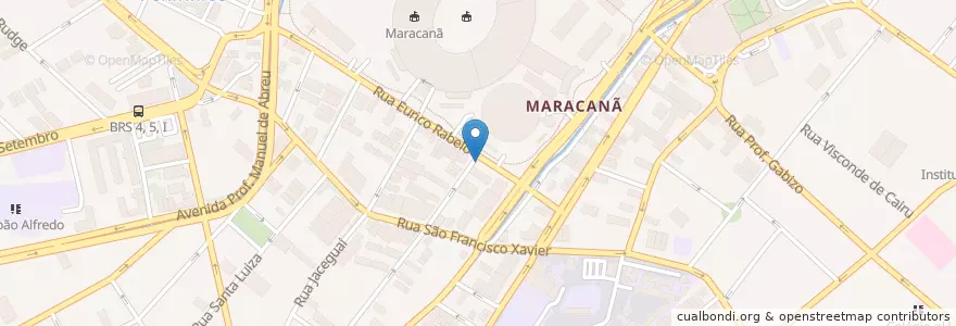 Mapa de ubicacion de Maracanãzinho en ブラジル, 南東部地域, リオ デ ジャネイロ, Região Geográfica Imediata Do Rio De Janeiro, Região Metropolitana Do Rio De Janeiro, Região Geográfica Intermediária Do Rio De Janeiro, リオデジャネイロ.