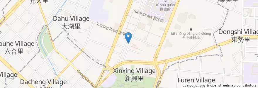 Mapa de ubicacion de 5味牛排 en 臺灣, 臺中市.