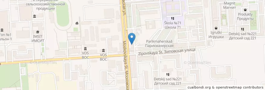 Mapa de ubicacion de Альфа-Банк en Rusia, Южный Федеральный Округ, Краснодарский Край, Городской Округ Краснодар.