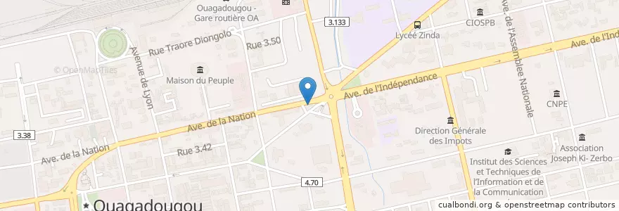 Mapa de ubicacion de Total en بورکینافاسو, Centre, Kadiogo, اوآگادوگو.