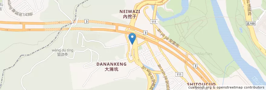 Mapa de ubicacion de 福神宮 en 臺灣, 新北市, 新店區.