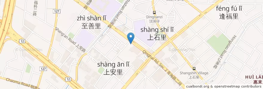 Mapa de ubicacion de 池上便當 en Taiwan, Taichung, 西屯區.